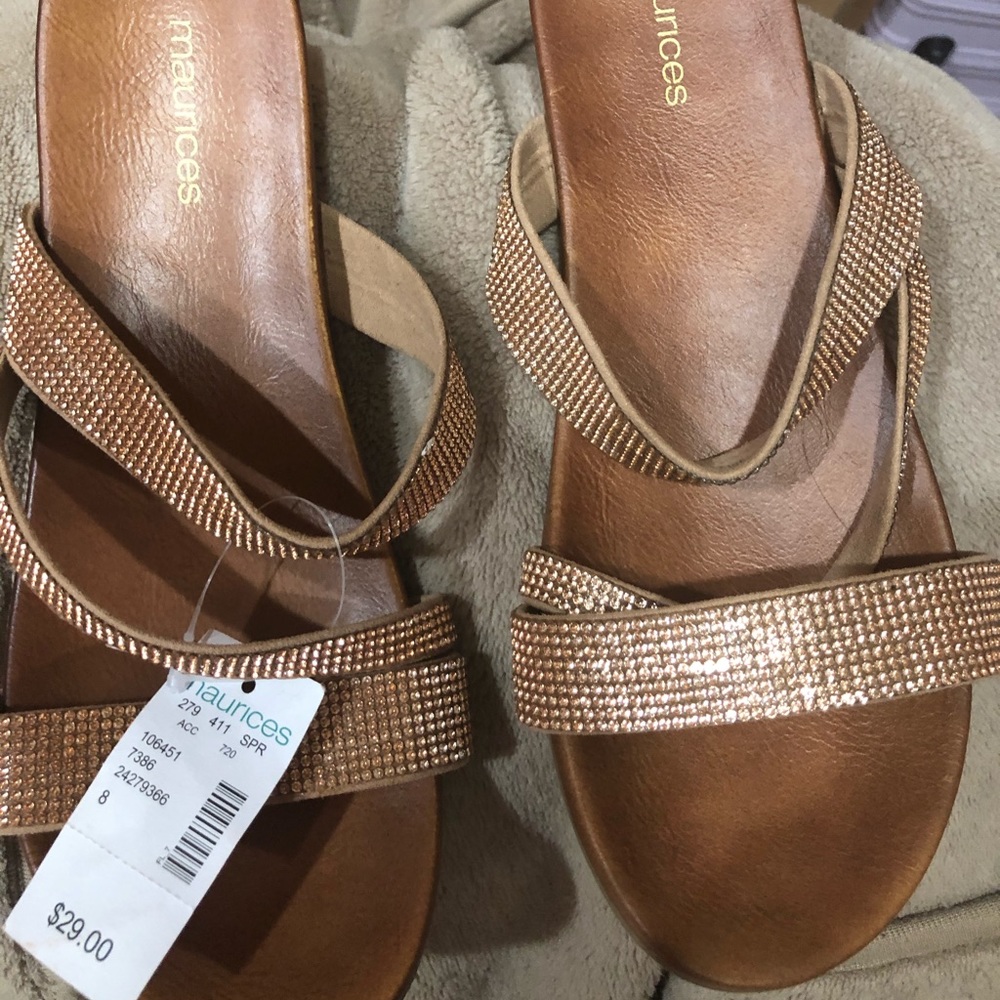 Brown sandals never worn